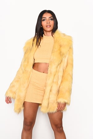 Ladies Yellow Coat