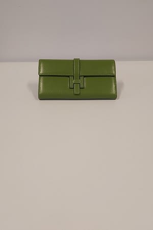 Green Cowskin Leather Wallet